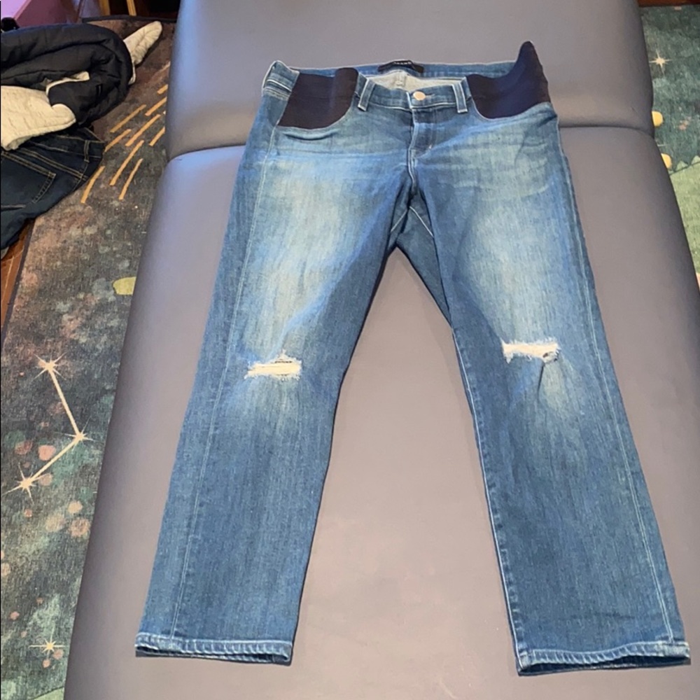J Brand cropped maternity jeans